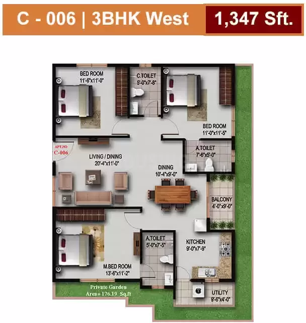 Floor plan for S V Signature